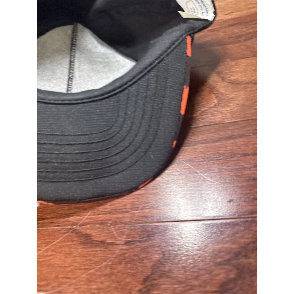 Exxon World Sports Car Championship Gas Oil Trucker Snapback Ball Cap Hat Vtg